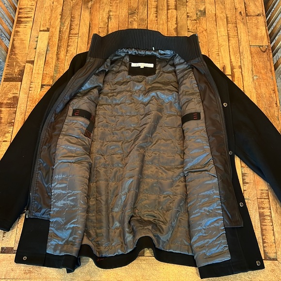 Kenneth Cole Mens Full Zip Button Snap Closure Wool Jacket Size L - Picture 2 of 6